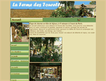 Tablet Screenshot of lafermedestourelles.fr